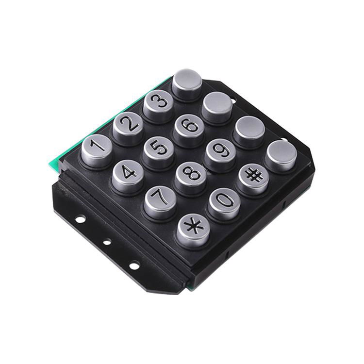 Waterproof metal 16 keys numeric SOS telephone keypad 5