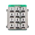 Industrial waterproof 3x4 12keys zinc alloy material keypad for outdoor 3