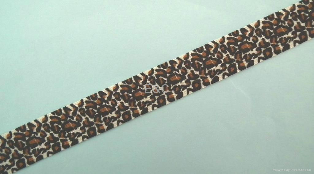 Animal Print Elastic, Printed Fold Over Elastic 3