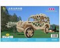 Sell-education new fashion motocycle DIY puzzle wooden toys 4