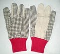 PVC dotted cotton glove for worker