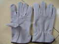 cow grain leather driver glove