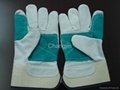 double palm leather working glove