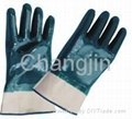 blue nitrile glove with safety cuff 3