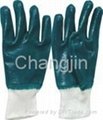 blue nitrile glove with safety cuff 5