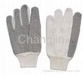 PVC dotted cotton glove for worker 5