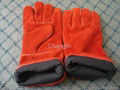 red cow leather welding glove