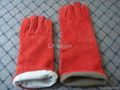 red cow leather welding glove 3