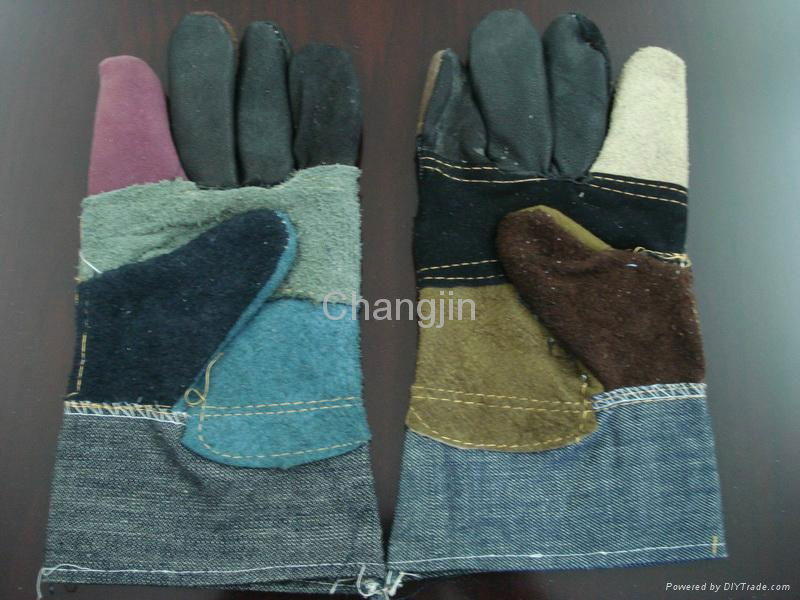 jean cotton cowhide glove 5