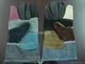 jean cotton cowhide glove