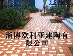 Powerful extrusion type bibulous brick