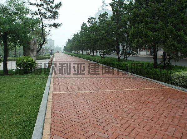 Antique brick, clay brick wall