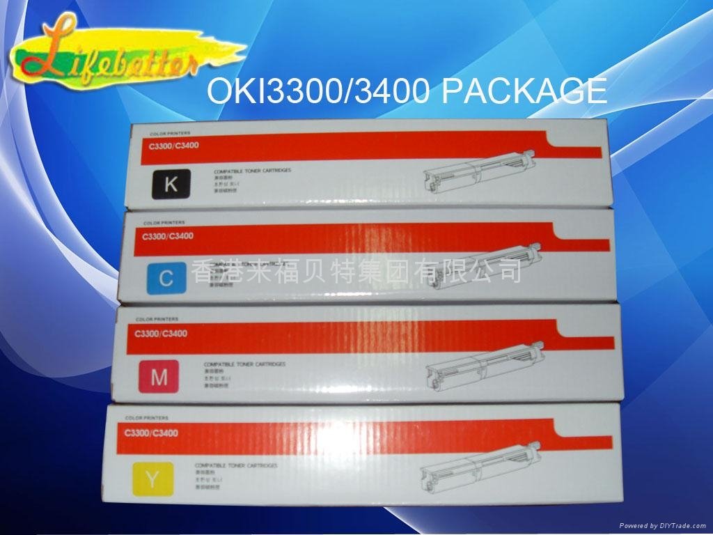 全新国产OKI C3300粉盒 OKI C3400粉盒 4