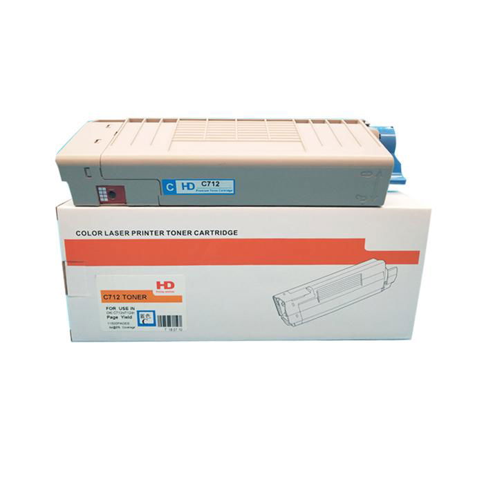 Compatible Toner Cartridge for Use in OKI C712 C712N C712DN C712DNW 4