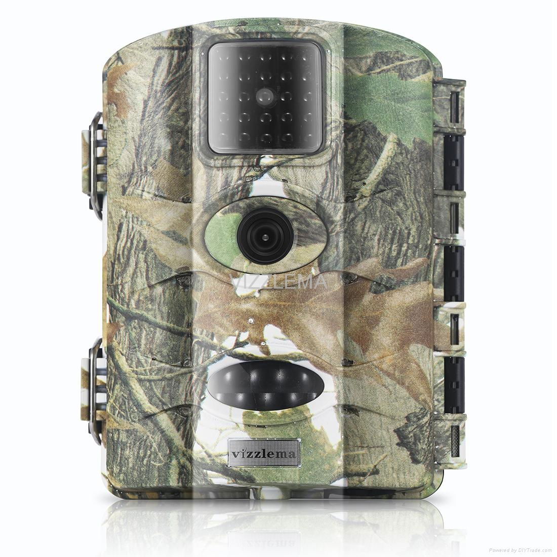 Vizzlema 12MP 1080P HD Infrared Game&Trail Camera IR LEDs Night Vision 2.4" LCD  5