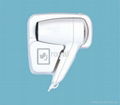 Wall mounted hair dryer