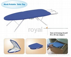 Foldable ironing board