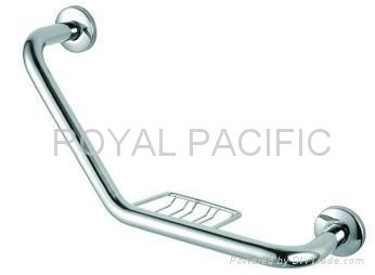 Stainless Steel Grab Bar with Soap Dish