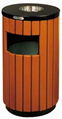 Out door wooden dustbin 1