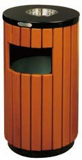 Out door wooden dustbin