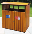 Out door wooden dustbin 19