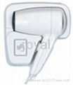 Wall mounted hair dryer