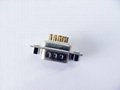 D-sub9pin soldering wire solid cored gold-plated common head connector 1