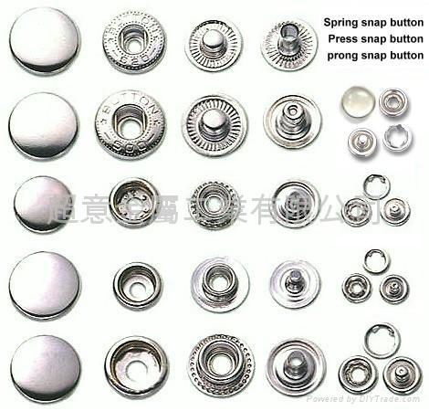 snap button, snap fastener, button fastener, metal fastener 2