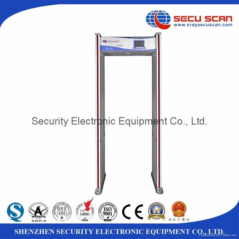 Multi-Zone Walk-Through Metal Detector/Scanner for Weapons Detection AT300C
