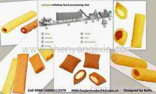  Automatic core filling snack food extrusion machine/plant/production line 4