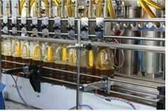 Linear type lube oil bottling equipment 