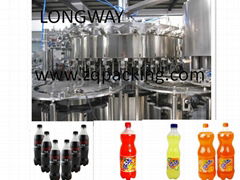 Automatic Carbonated Water Filling Line / Soft Drink Filling Machine