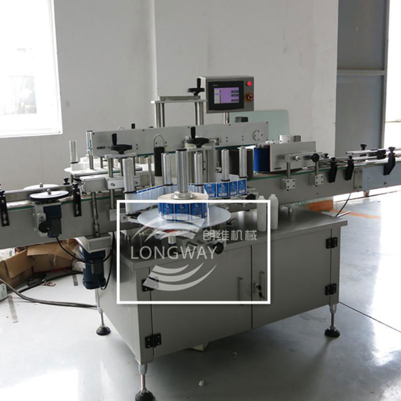 Square Bottle Flat bottle Two Side Labeling Machine