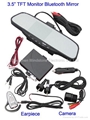 Wireless Camera System+Car bluetooth handsfree rearview mirror 3.5" TFT Monitor 4