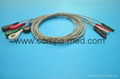 ECG holter cable din style leadwire 3