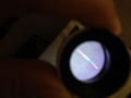 Handheld magnifier with 2 UV LEDs