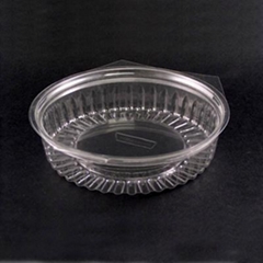 Show bowl hinged flat lid