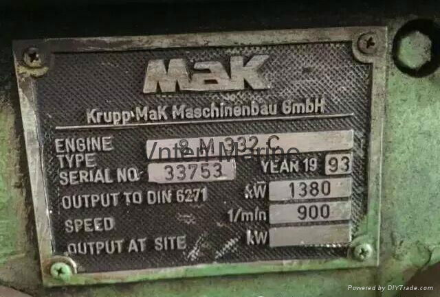 Marine diesel engine set MAK 8M332C 2