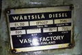 Marine diesel engine set  WARTSILA 6L20