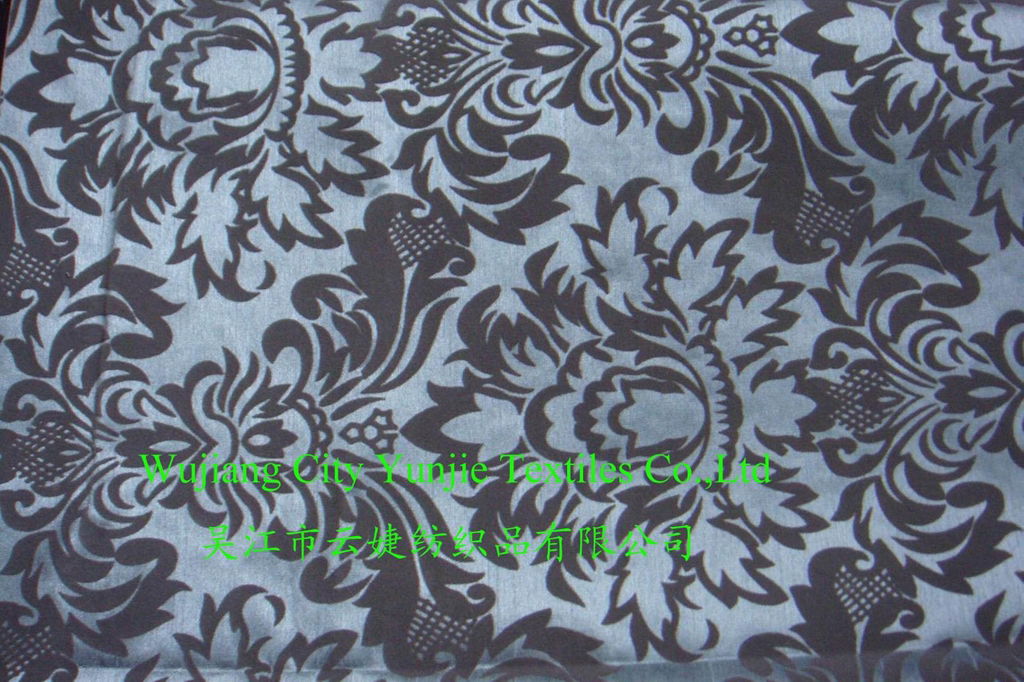 Flocking Curtain Fabric