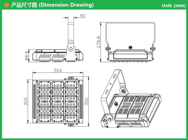 LED隧道泛光灯150W 3