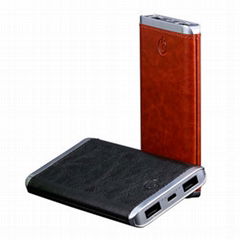 Leather charger customized mobile power
