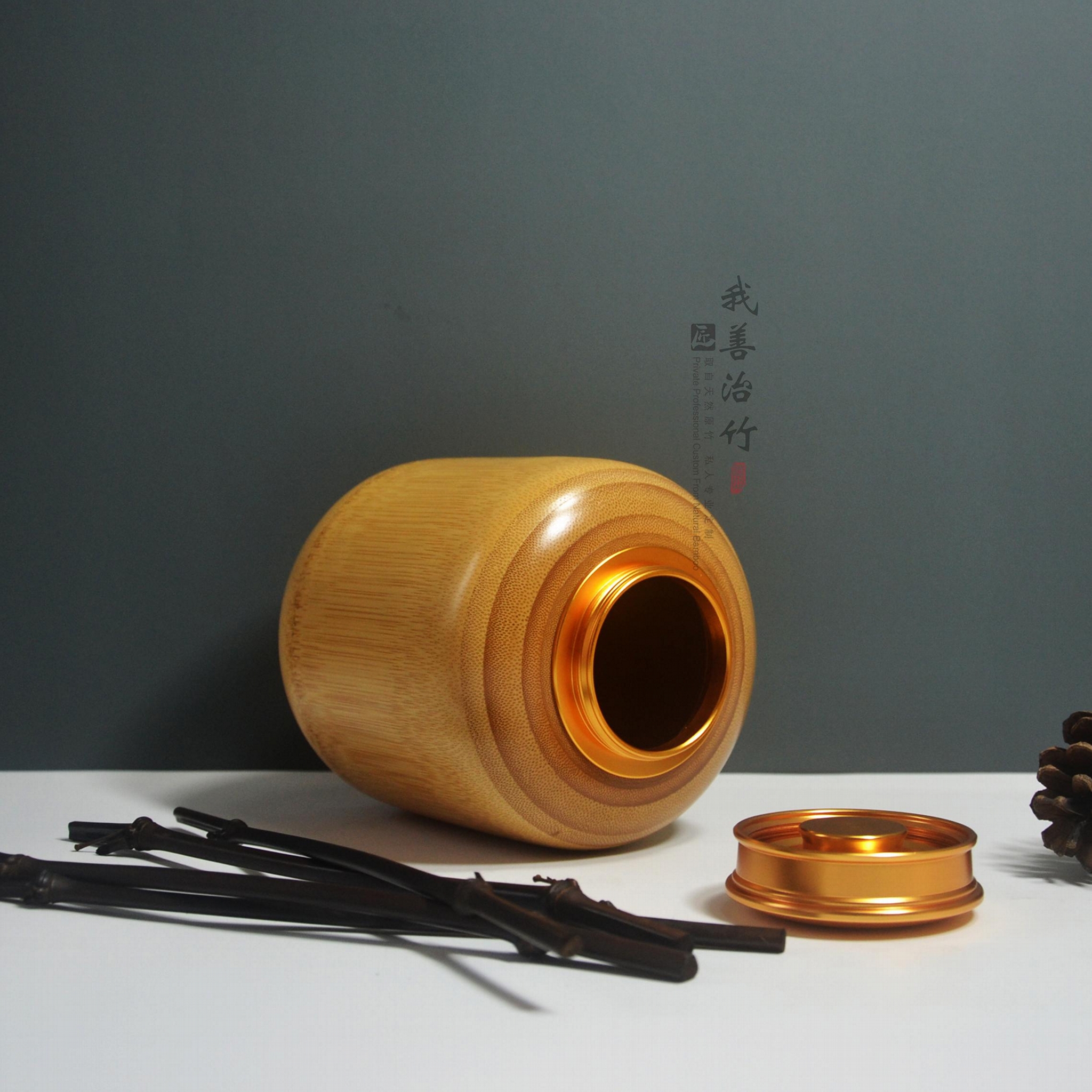 竹子茶叶罐竹茶仓竹茶叶筒竹茶盒密封罐 5