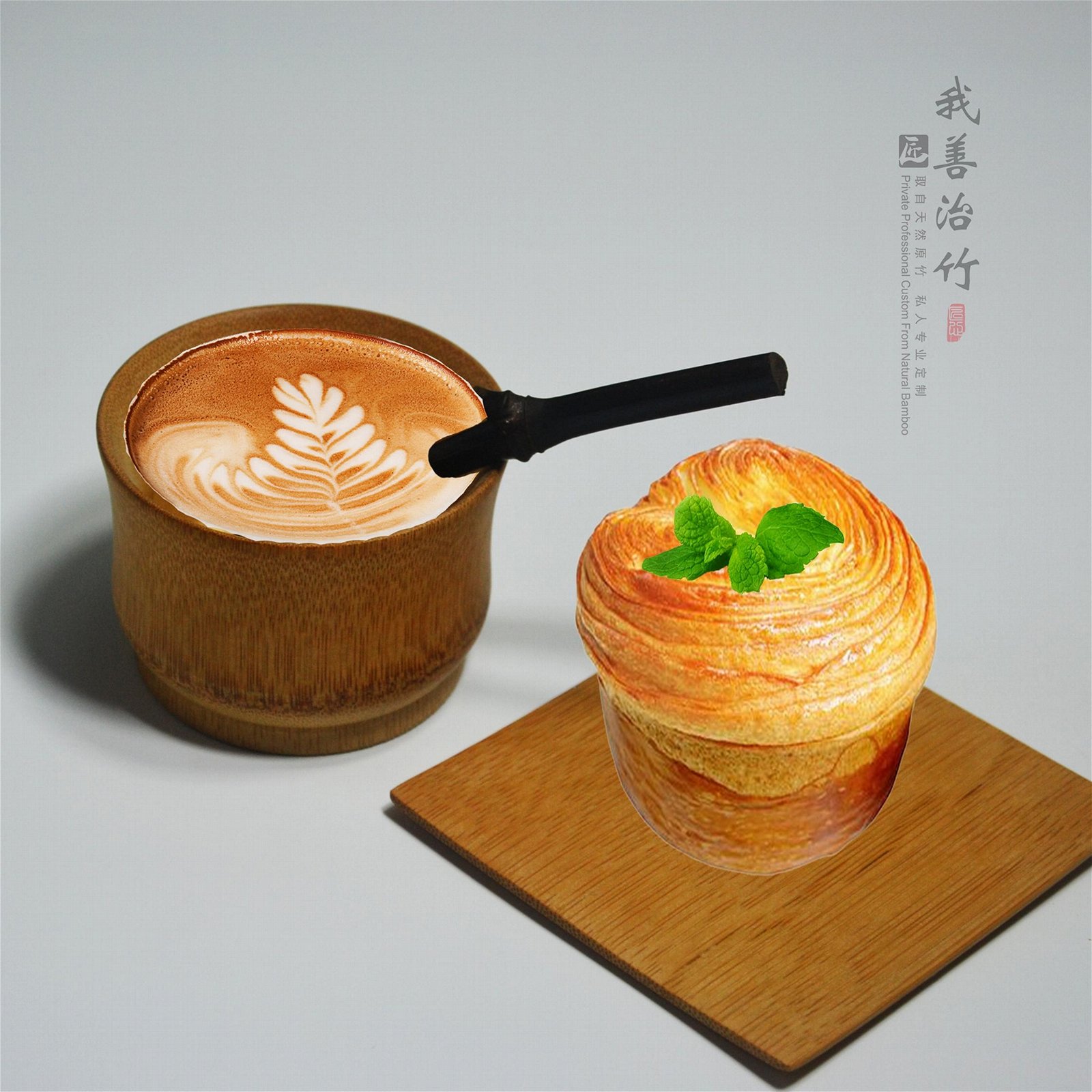 竹子咖啡杯竹质餐具竹制奶茶杯茶杯 4