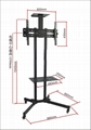 TV Cart mount whatsapp:+65 8498 4312 3