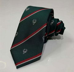 100%poly woven logo tie 