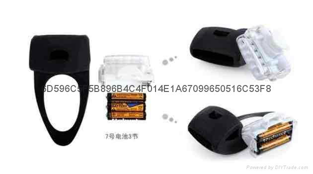 LC-6005# bicycle headlight bike Silica gel lamp light 4