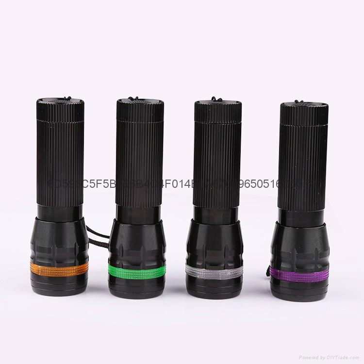 3W aluminium alloy torches zoom power flashlights bicycle headlamp 2