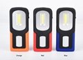Portable COB LED Flashlight USB Rechargerable Magnetic Work Light Torch Lamp Red