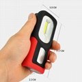 Portable COB LED Flashlight USB Rechargerable Magnetic Work Light Torch Lamp Red